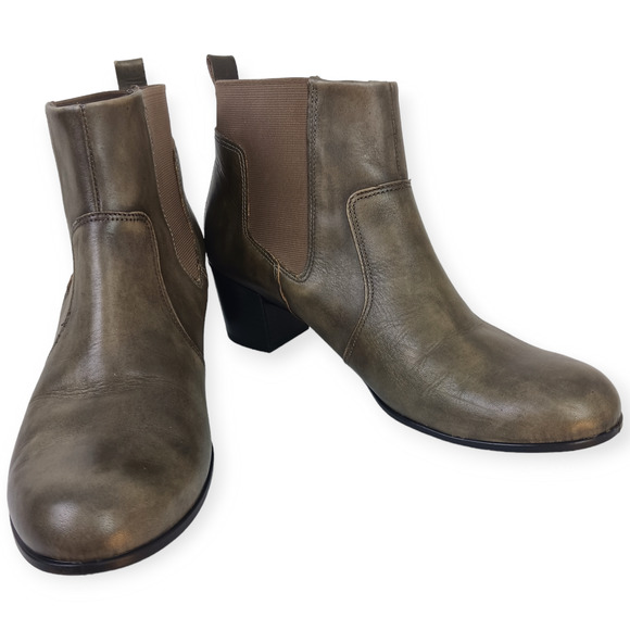 ECCO SZ 39 8-8.5 Women's Shape 35 Sartorelle Chelsea Boot Gray-Green - Picture 3 of 9